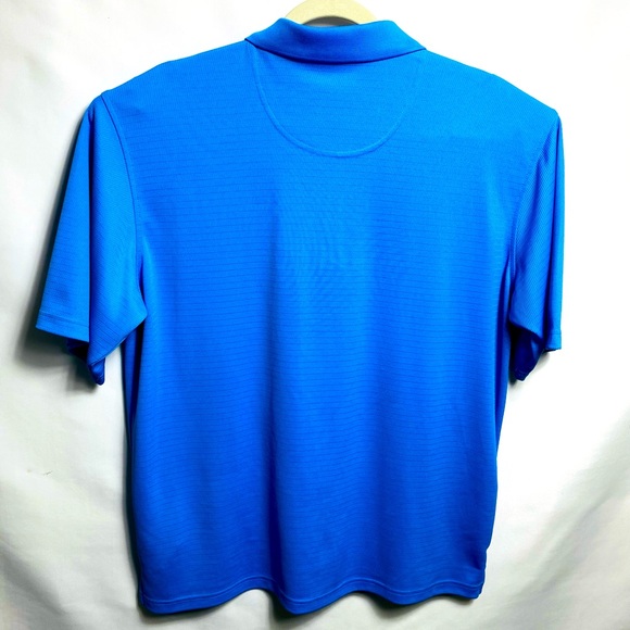 PGA Tour mens golf polo shirt Sz XL Blue 100% polyester - Picture 2 of 4